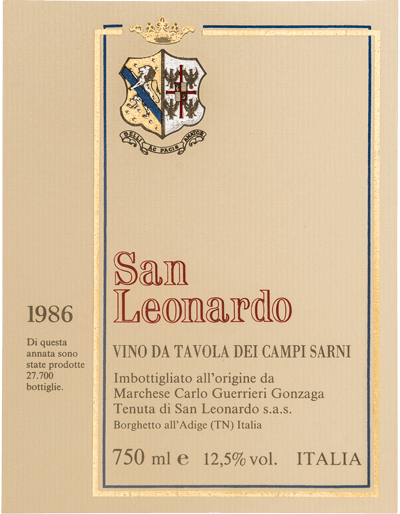 San Leonardo 1986